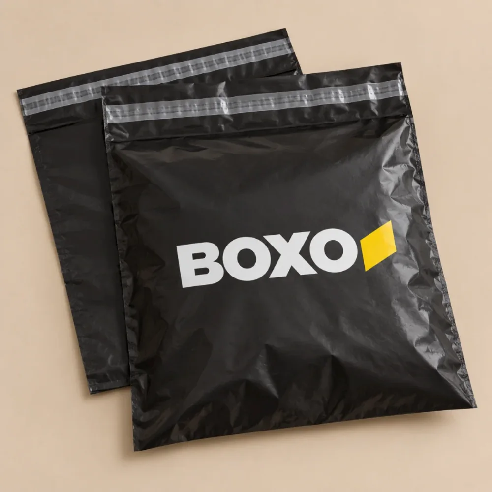 BOXO - Túi niêm phong tự dính 38x52 cm màu đen