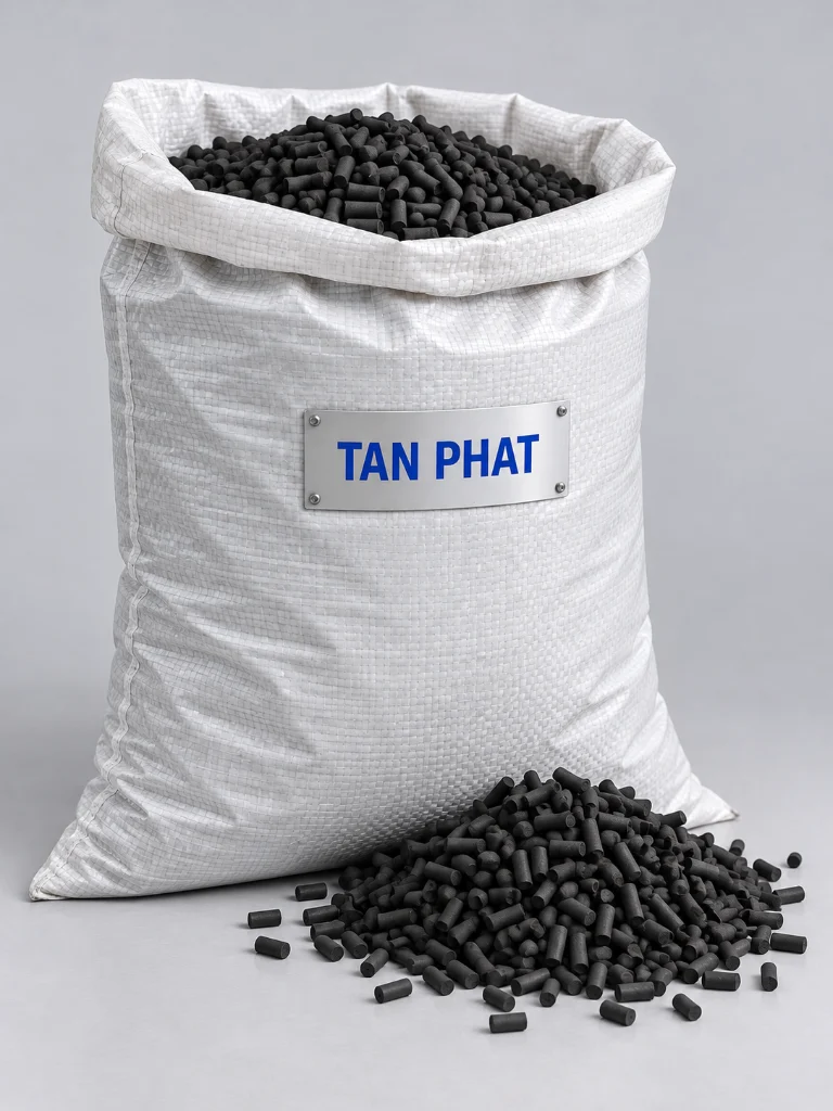 Than hoạt tính dạng viên Ø4 mm Tân Phát