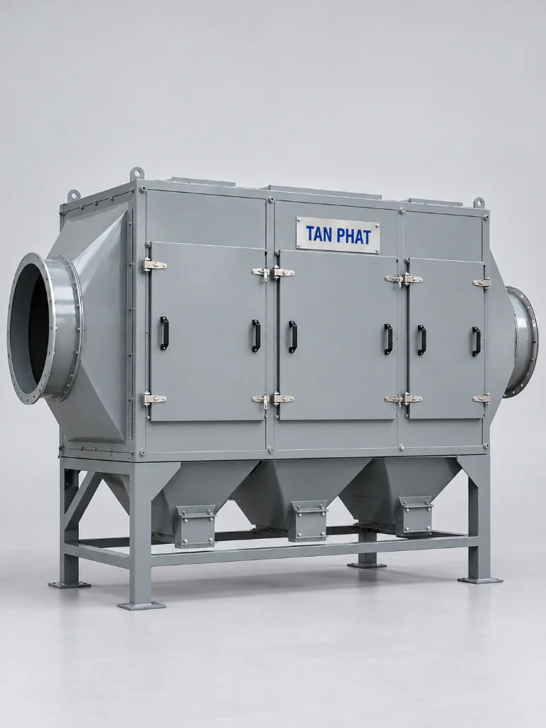 Tháp hấp phụ than hoạt tính 3.000 m³/h Tân Phát